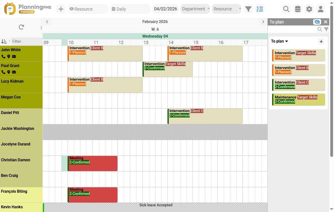  Field service scheduling