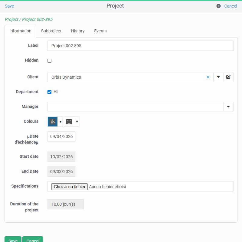 Gestion de projets Project management
