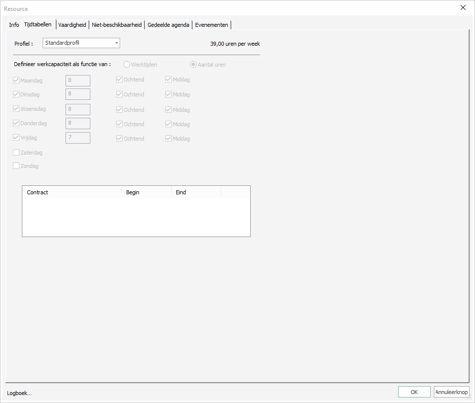 Time profile to be assigned Time profile to be assigned